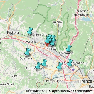Mappa Via Gaetano Donizetti, 59100 Prato PO, Italia (6.17077)