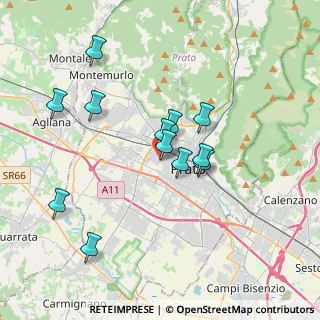 Mappa Via Gaetano Donizetti, 59100 Prato PO, Italia (3.43167)