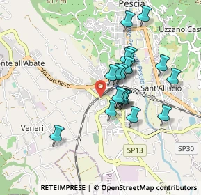 Mappa Via del Castellare, 51017 Pescia PT, Italia (0.7725)