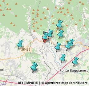 Mappa Via del Castellare, 51017 Pescia PT, Italia (3.8675)