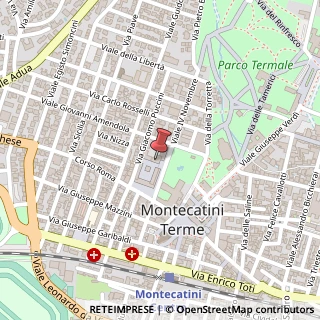 Mappa Via Rossi Aldo, 8, 51016 Montecatini Terme, Pistoia (Toscana)