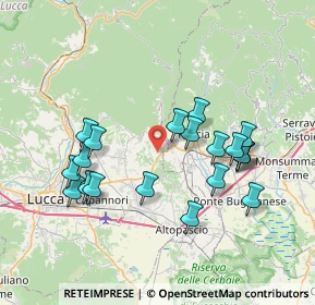 Mappa Via di S. Antonio, 55012 Capannori LU, Italia (7.475)