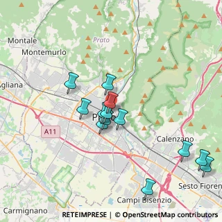 Mappa Via Vincenzo Salvagnoli, 59100 Prato PO, Italia (3.68462)
