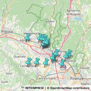Mappa Via Vincenzo Salvagnoli, 59100 Prato PO, Italia (5.48611)