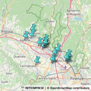 Mappa Via Vincenzo Salvagnoli, 59100 Prato PO, Italia (5.82611)