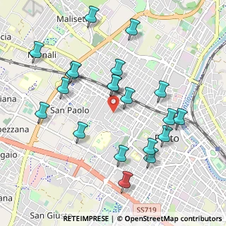 Mappa Via Umberto Giordano, 59100 Prato PO, Italia (1.07)