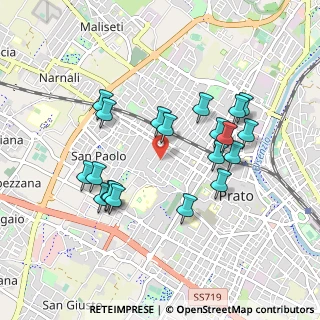 Mappa Via Umberto Giordano, 59100 Prato PO, Italia (0.913)