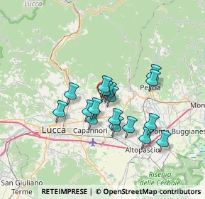 Mappa LU 251, 55018 Capannori LU, Italia (5.54471)