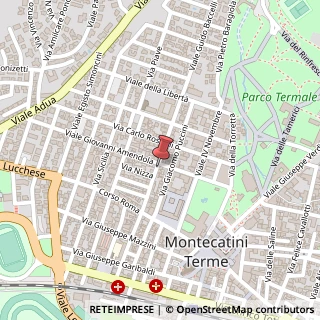 Mappa Via Giovanni Bovio, 34, 51016 Montecatini Terme, Pistoia (Toscana)