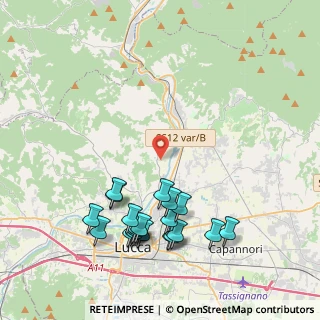 Mappa Via Corte Cioni, 55100 San Quirico di Moriano LU, Italia (4.7345)