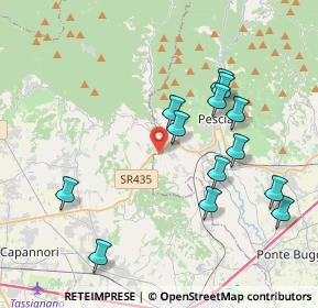 Mappa Via Provinciale Lucchese, 55010 Capannori LU, Italia (4.11385)