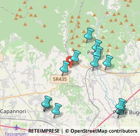 Mappa Via Provinciale Lucchese, 55010 Capannori LU, Italia (4.51154)