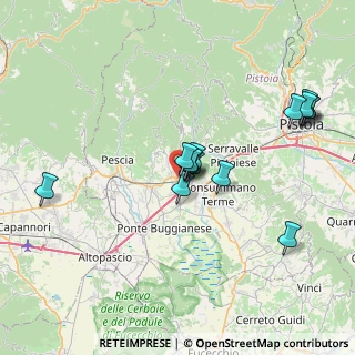Mappa Via Enrico Magnani, 51016 Montecatini Terme PT, Italia (7.38643)