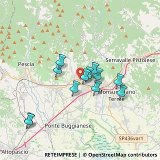 Mappa Via Enrico Magnani, 51016 Montecatini Terme PT, Italia (3.2375)