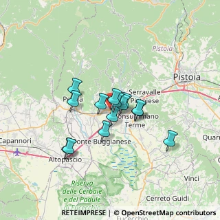 Mappa Viale Simoncini, 51016 Montecatini Terme PT, Italia (4.93214)
