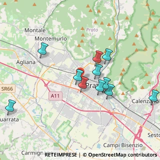 Mappa Via G. Donizetti, 59100 Prato PO, Italia (3.68636)