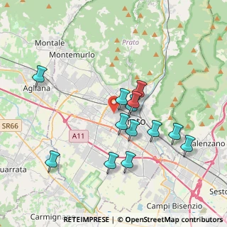 Mappa Via G. Donizetti, 59100 Prato PO, Italia (3.65462)