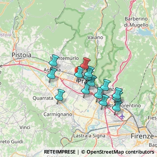 Mappa Via G. Donizetti, 59100 Prato PO, Italia (5.93867)