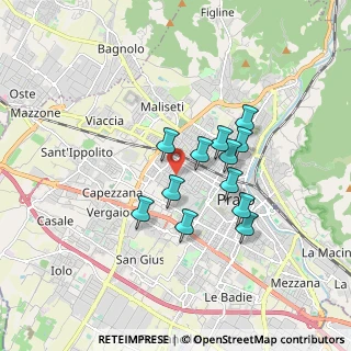 Mappa Via G. Donizetti, 59100 Prato PO, Italia (1.40333)