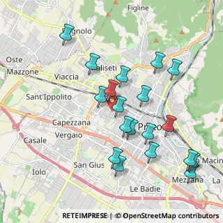 Mappa Via G. Donizetti, 59100 Prato PO, Italia (2.06368)