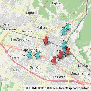 Mappa Via G. Donizetti, 59100 Prato PO, Italia (1.81615)