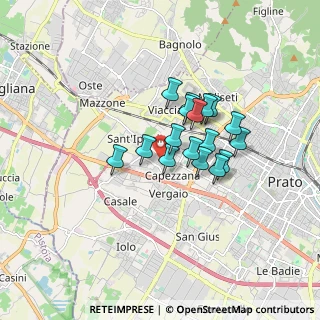 Mappa Via Andrea Costa, 59100 Prato PO, Italia (1.23882)