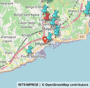 Mappa Piazza della Vittoria, 18100 Imperia IM, Italia (2.55308)