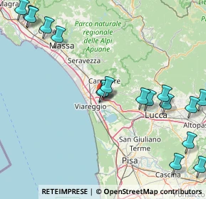 Mappa A11 Direzione Lucca - Viareggio, 55054 Massarosa LU, Italia (21.84353)