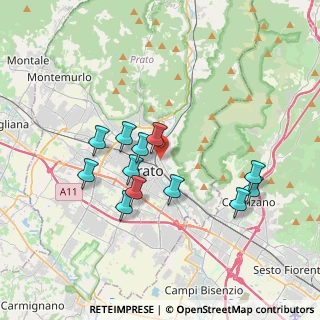 Mappa Via Raffaello Lambruschini, 59100 Prato PO, Italia (3.35833)