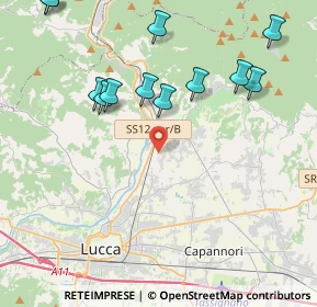 Mappa Via Comunale Piagge, 55012 Capannori LU, Italia (5.22)