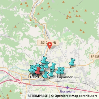 Mappa Via Comunale Piagge, 55012 Capannori LU, Italia (5.0915)