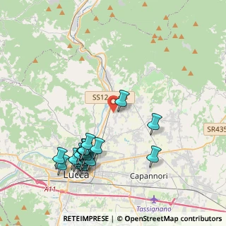 Mappa Via Comunale Piagge, 55012 Capannori LU, Italia (4.77842)