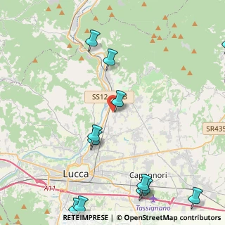 Mappa Via Comunale Piagge, 55012 Capannori LU, Italia (6.39615)