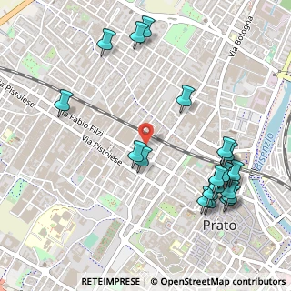 Mappa Via Elena Berruti, 59100 Prato PO, Italia (0.6305)
