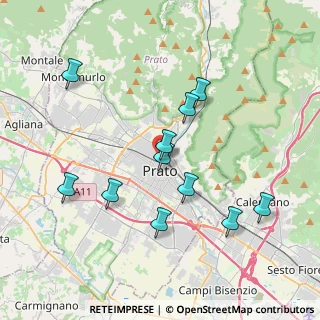 Mappa Via Attilio Cerutti, 59100 Prato PO, Italia (3.83636)