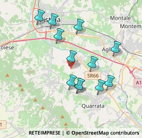 Mappa Via Vecchia Fiorentina, 51039 Quarrata PT, Italia (3.55667)