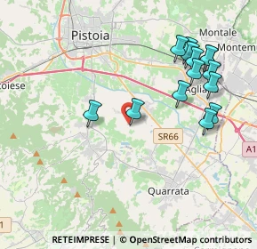 Mappa Via Vecchia Fiorentina, 51039 Quarrata PT, Italia (4.36929)