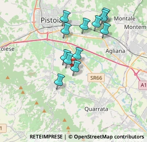 Mappa Via Vecchia Fiorentina, 51039 Quarrata PT, Italia (3.3575)