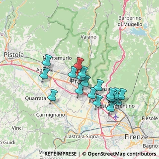 Mappa Via Felice Cavallotti, 59100 Prato PO, Italia (6.28667)