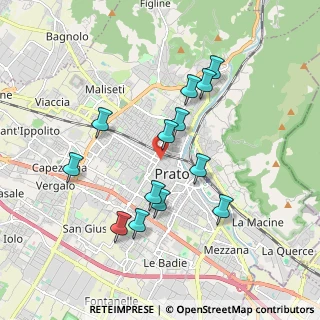 Mappa Via Gaetano Meucci, 59100 Prato PO, Italia (1.77385)