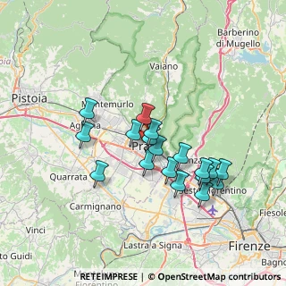 Mappa Via Gaetano Meucci, 59100 Prato PO, Italia (6.37556)