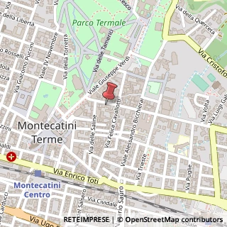 Mappa Via Alessandro Manzoni, 28, 51016 Montecatini Terme, Pistoia (Toscana)