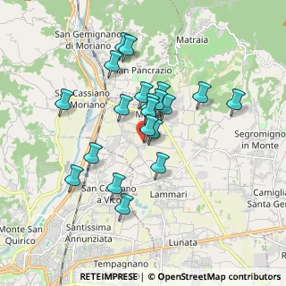 Mappa Via L. Paolinelli, 55012 Marlia LU, Italia (1.576)