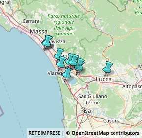 Mappa Viadotto Quercione, 55054 Massarosa LU, Italia (7.93636)