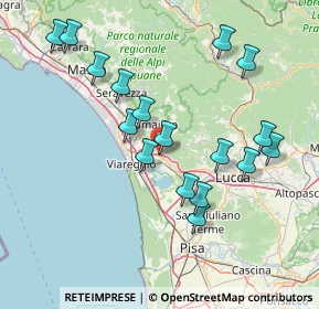 Mappa Viadotto Quercione, 55054 Massarosa LU, Italia (15.64706)