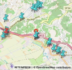 Mappa Viadotto Quercione, 55054 Massarosa LU, Italia (1.295)