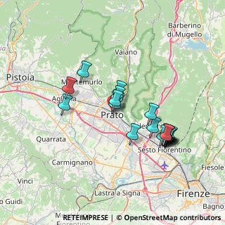 Mappa Via Gaetano Magnolfi, 50100 Prato PO, Italia (6.92158)
