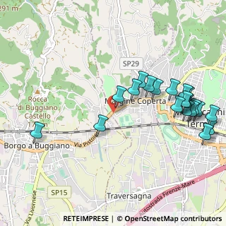 Mappa Via Eugenio Montale, 51010 Massa e Cozzile PT, Italia (1.2105)