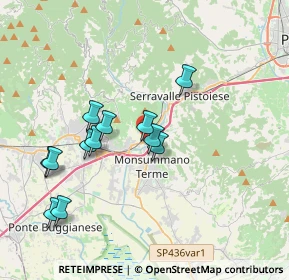 Mappa Via Lucchese, 51015 Monsummano Terme PT, Italia (3.6275)