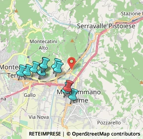 Mappa Via Lucchese, 51015 Monsummano Terme PT, Italia (1.845)
